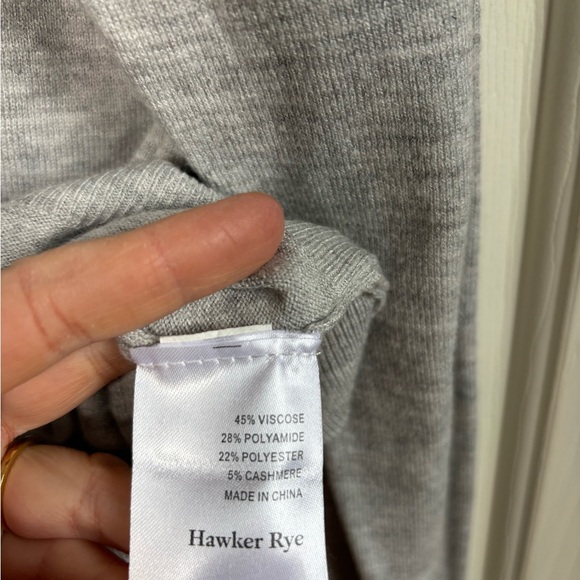 Hawker Rye Mens Crewneck Cashmere Blend Sweater Pullover XXL Quiet Luxury Casual - Picture 6 of 7